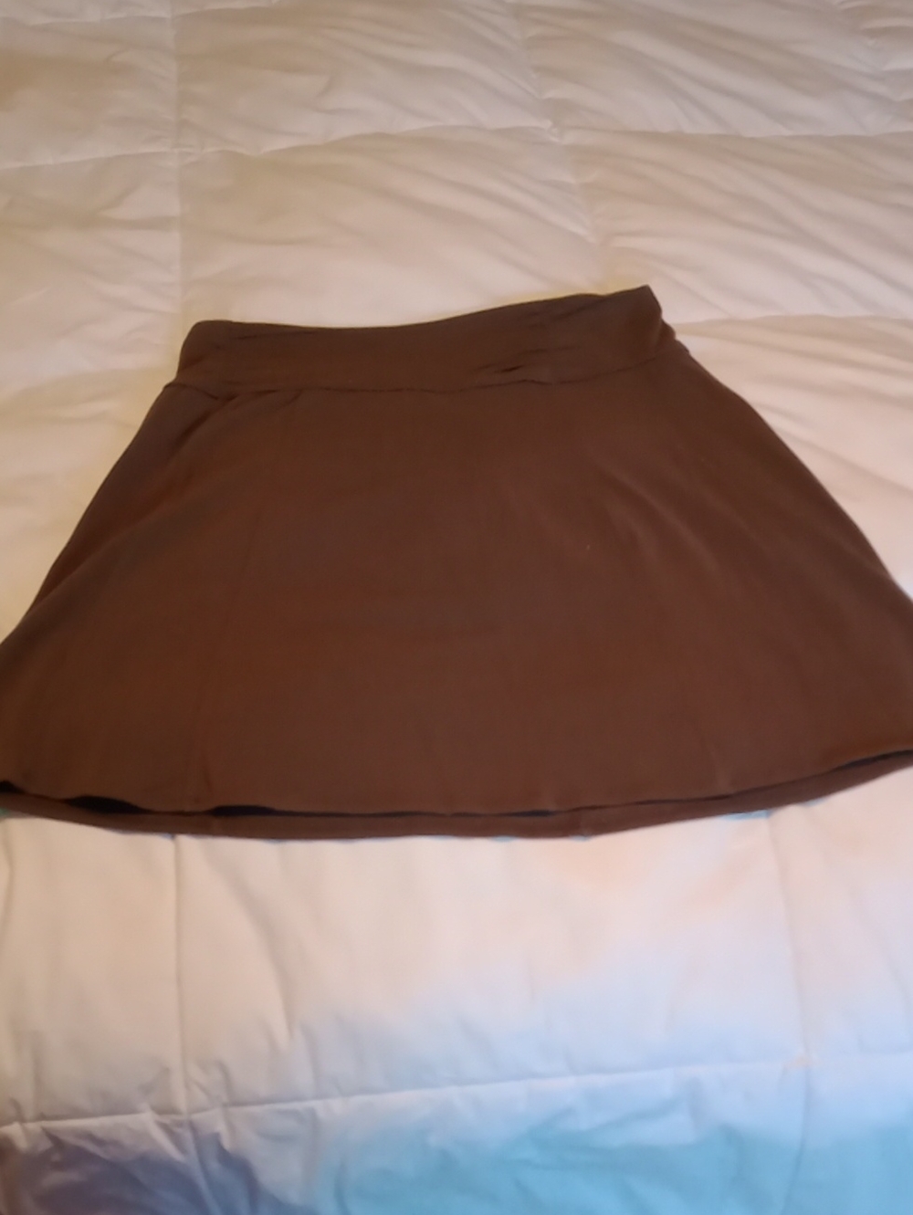 Athleta Classic Brown A-Line Women's Skirt, Size Large Petite, NWOT